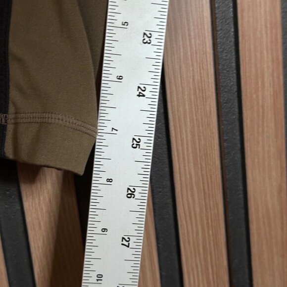 Ivy Park Leggings Small Womens Green Ankle Compression Side Logo Stripe Pull On - Picture 5 of 10